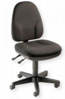 Global Industrial 252261BK Interion Series Task Chair, Black; 19"H Back; 2" Dual-wheel Carpet Casters; 275 lbs Weight Capacity; Center Tilt and Synchro Tilt; Polypropylene Frame; Weight: 48 lbs (GLOBALINDUSTRIAL252261BK GLOBAL-INDUSTRIAL252261BK GLOBAL-INDUSTRIAL-252261BK 252261BK 252261-BK) 