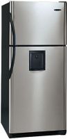 Frigidaire GLRT188WDB 18.3 Cu. Ft. Top Freezer Refrigerator with Front Mounted Water Dispenser & 4 Half-Width SpillSafe Glass Shelves- Black/Right Hinge Door (GLRT  188WDB      GLRT-188WDB) 