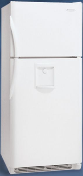Frigidaire GLRT218WDZ 20.6 Cu. Ft. Top Freezer Refrigerator with Water Through-the-Door Dispenser & 4 Half-Width Glass Shelves: Black (GLRT 218WDZ GLRT-218WDZ 218WDZ)