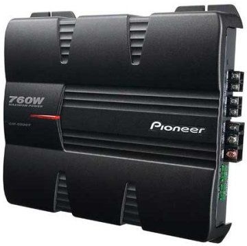 Pioneer GM-5200T Two-Channel Car Amplifier - 2 Channels - 760W - 95dB SNR, RCA Inputs 2 Channel, Screw-Type Speaker Terminals, 760W Maximum Power, 95dB  Signal to Noise Ratio, 14.4V DC Input Voltage, Balanced Isolator Input Circuit (GM 5200T  GM5200T)