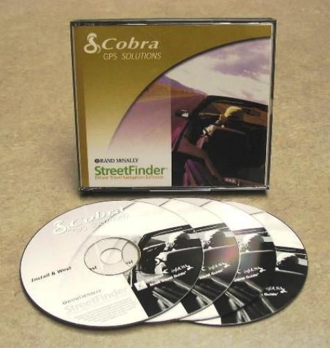 Cobra GPA 1500 SW StreetFinder Software, Rand McNally StreetFinder software for model GPS500 (GPA1500SW GPA-1500SW GPA1500 GPA-1500 GPA1500-SW)