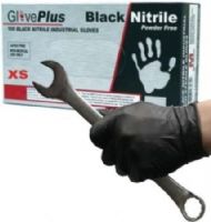 GlovePlus GPNB40100 Extra Small Black Powder Free Textured Industrial Grade Black Nitrile Gloves, Provide superior comfort and strength, combined with unsurpassed tactile sensitivity, 3X The Puncture Resistance Of Latex Or Vinyl, Superb Tensile Strength, 100 gloves per box, UPC 697383935137 (GPNB-40100 GPNB 40100 GPN-B40100 GP-NB40100) 