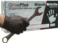 GlovePlus GPNB48100 Extra Large Black Powder Free Textured Industrial Grade Black Nitrile Gloves, Provide superior comfort and strength, combined with unsurpassed tactile sensitivity, 3X The Puncture Resistance Of Latex Or Vinyl, Superb Tensile Strength, 108 +/- 10 mm Width, 230 +/- 5mm Length, 100 gloves per box, UPC 697383935571 (GPNB-48100 GPNB 48100 GPN-B48100 GP-NB48100) 