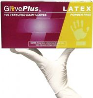 GlovePlus GPPFT48100 Extra Large Powder Free Textured Medical Grade Latex Gloves, Natural, Beaded Cuff, Low Residual Protein, Superb Tensile Strength, Chlorinated with no residual powder, 100 gloves per box, 116 +/- 5 mm Width, 240 +/- 10 mm Length, UPC 697383400444 (GPPFT-48100 GPPFT 48100 GP-PFT48100 GPP-FT48100 GPPF-T48100) 