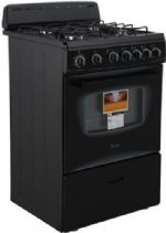 Avanti GR2415CB 24" Gas Range, Freestanding 24" Gas Range, Automatic Electronic Ignition, See-Thru Glass Oven Door, Oven Cavity Light with ON/OFF Switch, 60 Minute Timer, Waist High Broiler, Bake / Broil Oven for Maximum Versatility, Four Sealed Type Burners:, (1) Rapid (2) Semi-Rapid (1) Simmer, Backsplash / Storage Drawer / Leveling Legs, Oven Rack / Broiling Tray Included, Color: Black, UPC  079841124152 (GR2415CB GR2415CB GR2415CB) 