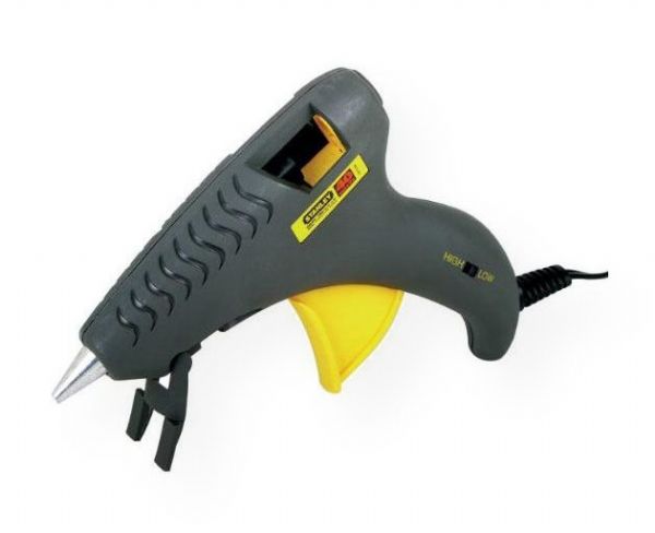 Stanley GR25-2 Trigger Feed Mid-Size Dual-Melt Glue Gun; Offers the versatility of both high temperature and low temperature glueing in one gun; Quality engineering for reliable performance; Convenient Hi/Lo selector switch; Uses standard dual temperature glue sticks on either setting; Shipping Weight 0.62 lb; Shipping Dimensions 11.75 x 7.75 x 0.25 inches; UPC 045731132316 (GR252 STANLEY-GR25-2 STANLEYGR252 GLUE)