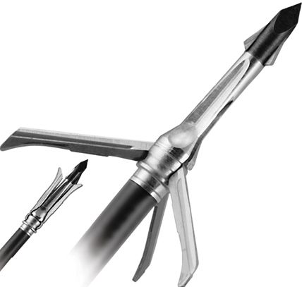 Grim Reaper 1924 Razortip Whitetail Broadhead; Designed for whitetail size game and turkey our new 2