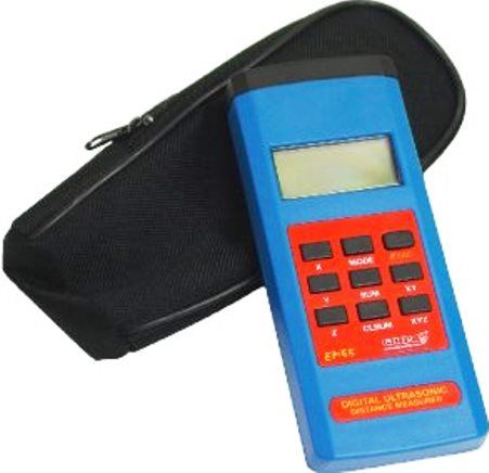 GRIP On Tools 29412 Digital Ultrasonic Distance Measurer, Precisely Measures Distances In Feet Or Meters Using Ultrasonic Sound, Measures Distances From 3 To 60 Feet, One-Touch Calculation Of Volume And Area, Large 2-3/8, Count LCD Display, Accuracy +/-0.5, UPC 097257294122 (GRIP29412 GRIP-29412 29-412 294-12) 