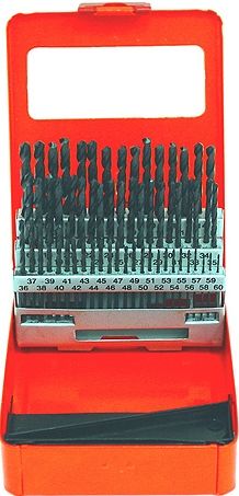 GRIP On Tools 35190 Sixty Piece Hss Numbered Drill Bit Set, High speed steel black oxide bits 118 degree points, Includes Sizes 1 to 60 gauge in storage case, UPC 097257351900 (GRIP35190 GRIP-35190 35-190 351-90) 