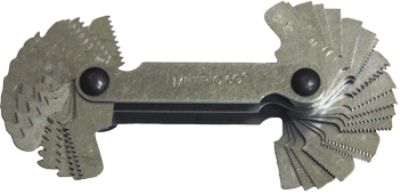 GRIP On Tools 35428 Thread Gauge, Fast, easy way to identify the thread count and pitch on screws and bolts, both metric and SAE; Measures thread count on coarse and fine thread screws; UPC 097257354284 (GRIP35428 GRIP-35428 35-428 354-28) 