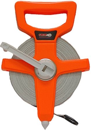 GRIP On Tools 77150 Open Reel Tape Measure, For large measuring jobs that require more length that a traditional tape measure can offer, 300 ft. long tape, 1/2