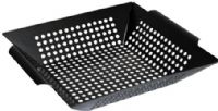GRIP On Tools 78384 Non-Stick Square Grill Pan; Great solution for cooking, vegetables, kabobs, diced meats and more over a fire or grill; Holes in the pan allow juices to drain with the food remains; Made of heavy duty steel; Non-stick finish for easy cleanup; Dimensions 11" x 2.75"; UPC 097257783848 (GRIP78384 GRIP-78384 78-384 783-84)  