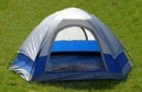 GRIP On Tools 78403 Three Person Dome Tent; Great for hunting, fishing, hiking, and camping trips; Large u-style type door for easy entry; Four sided mesh panels for easy ventilation; Awning style fly protects against inclement weather; Dimensions 9 W x 7 D x 4 H; UPC 097257784036 (GRIP78403 GRIP-78403 78-403 784-03)  