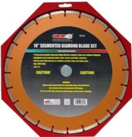 GRIP On Tools 86264 Segmented 14" Diamond Cut-Off Blade; Designed for brick, slate, concrete, stucco and other masonry; Professional quality blade helps prevent chipping; Diamond grit and segmented rim to prolong life; For use with demolition saws; UPC 097257862642 (GRIP86264 GRIP-86264 86-264 862-64)   