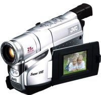JVC GR-SXM37U; Compact S-VHS Camcorder, 2.5" high resolution 270 degree rotating LCD Color monitor, Picture Stabilizer, Digital TBC-Time Base Corrector- and Digital CNR-Chroma Noise Reduction, 1000X Variable Speed Digital Hyper Zoom, Integrated Auto Video Light (GRSXM37U GRSXM37US GRSXM37 GRSXM) 