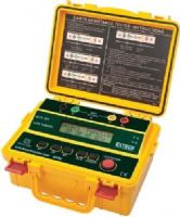 Extech GRT300 Four-Wire Earth Ground Resistance Tester Kit; 4-wire, 3-wire, and 2-wire testing; Large dual line LCD; Automatic I (current) and P (potential) spike check; Test Hold function for easy operation; Autoranging; Automatic Zero adjustment; Data Hold and Auto Power off; AC Earth Voltage; Overrange and low battery indication; UPC: 793950383018 (EXTECHGRT300 EXTECH GRT300 RESISTANCE TESTER) 