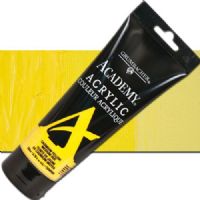 Grumbacher C034P200 Academy, Acrylic Paint 200ml Cadmium Yellow Medium Hue; Smooth, rich paint made from finely ground pigments can be thinned with water or thickened with mediums for different effects; Plastic tube; Grumbacher Academy Acrylics are highly pigmented, resulting in superior tinting strength at a single student price; UPC 014173376169 (GRUMBACHERC034P200 GRUMBACHER C034P200 ALVIN GBC034P200 200ML 00605-4062 ACRYLIC CADMIUM YELLOW MEDIUM HUE) 