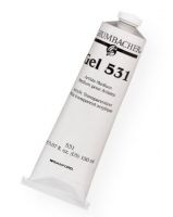 Grumbacher GB531 Acrylic Gel Medium; Colorless acrylic medium; When mixed with acrylic colors, it increases transparency while maintaining hue, consistency, and brushing characteristics; Dries clear, retaining textures made by brush or knife; 150ml/5 oz; Shipping Weight 0.38 lb; Shipping Dimensions 6.5 x 1.88 x 1.88 in; UPC 014173355966 (GRUMBACHERGB531 GRUMBACHER-GB531 PAINTING) 