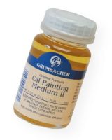Grumbacher GB5762 Slow Drying Oil Painting Medium II; For use with artists' colors to retard drying time; Contains poppy seed oil, copaiba, balsam, mastic resin, alkyd resin, and solvent; 74ml/2.5 oz; Shipping Weight 0.19 lb; Shipping Dimensions 1.88 x 1.88 x 3.38 in; UPC 014173356413 (GRUMBACHERGB5762 GRUMBACHER-GB5762 ARTWORK) 