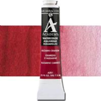 Grumbacher GBA001B Academy, Watercolor Paint, 7.5ml, Alizarin Crimson; Only finely ground pigments are used in making this smooth, rich paint; Strokes and washes are vibrant and luminescent, either straight from the tube or when mixed with white; 7.5ml tube, sold individually; Lightfastness rating: I=excellent; Dimensions 3.5" x 0.6" x 3.25"; Weight 0.3 lbs; UPC 014173350497 (GRUMBACHERGBA001B GRUMBACHER GBA001B ALVIN WATERCOLOR 7.5ML ALIZARIN CRIMSON) 