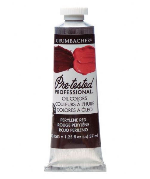 Grumbacher GBP315GB Pre-Tested Artists' Oil Color Paint 37ml Perylene Red; The rich, creamy texture combined with a wide range of vibrant colors make these paints a favorite among instructors and professionals; Each color is comprised of pure pigments and refined linseed oil, tested several times throughout the manufacturing process; UPC 014173399410 (GRUMBACHERGBP315GB GRUMBACHER-GBP315GB PRE-TESTED-GBP315GB  PAINTING)