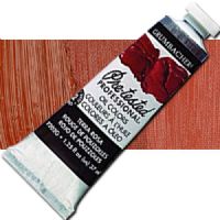 Grumbacher Pre-Tested P202G Artists' Oil Color Paint, 37ml, Terra Rosa Hue; The rich, creamy texture combined with a wide range of vibrant colors make these paints a favorite among instructors and professionals; Each color is comprised of pure pigments and refined linseed oil, tested several times throughout the manufacturing process; UPC 014173353375 (GRUMBACHER ALVIN PRETESTED P202G OIL 37ml TERRA ROSA HUE) 