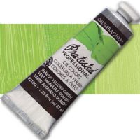 Grumbacher Pre-Tested P210G Artists' Oil Color Paint, 37ml, Phthalo Yellow Green; The rich, creamy texture combined with a wide range of vibrant colors make these paints a favorite among instructors and professionals; Each color is comprised of pure pigments and refined linseed oil, tested several times throughout the manufacturing process; UPC 014173353412 (GRUMBACHER ALVIN PRETESTED P210G OIL 37ml PHTHALO YELLOW GREEN) 