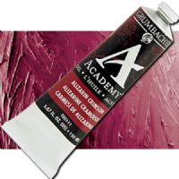 Grumbacher Academy T00111 Oil Paint, 150ml, Alizarin Crimson; Quality oil paint produced in the tradition of the old masters; The wide range of rich, vibrant colors has been popular with artists for generations; Transparency rating: T=transparent, ST=semitransparent, O-opaque, SO=semi-opaque; Dimensions 2.00" x 2.00" x 6.5"; Weight 0.42 lbs; UPC 014173353689 (GRUMBACHER ACADEMY ALVIN T00111 GBT00111 ALZARIN CRIMSON) 
