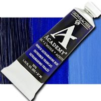 Grumbacher T076 Academy, Oil Paint, 37ml, French Ultramarine Blue; Quality oil paint produced in the tradition of the old masters; The wide range of rich, vibrant colors has been popular with artists for generations; 37ml tube; Transparency rating: T=transparent; Dimensions 3.25" x 1.25" x 4.00"; Weight 1 lbs; UPC 014173353771 (GRUMBRACHER T076 GBT076B OIL 37ml FRENCH ULTRAMARINE BLUE ALVIN) 