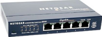 Netgear GS105NA Switch 5 Port Gigabit 10/100/1000, Upc 606449029697, 2.65 Lbs (Dat1.Gs105Na Ntggs105Na)