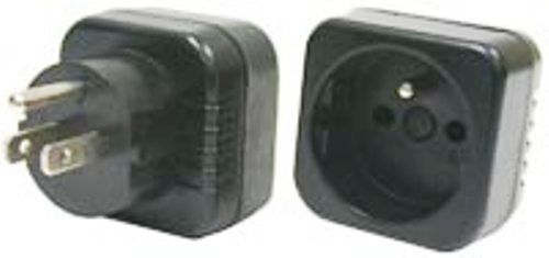 PowerBright GS-29 Plug Adapter From European Ground System to American System (GS29 GS 29)