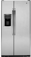GE General Electric GSCS3KGYSS Side-by-Side Refrigerator, 22.7 Cu. Ft. Total, 14.38 Cu. Ft. Fresh Food, 8.26 Cu. Ft. Freezer, 18.98 Cu. Ft. Shelf area, 64 UltraFlow dispenser, Crushed ice, cubes, water Features, 3 adj. glass Cabinet shelves, Sealed Top drawer, Adj. humidity Middle drawer, Sealed Bottom drawer, Plastic can rack In-the-door beverage storage, Dual BrightSpace interior lighting, Stainless Steel Color (GSCS3KGYSS GSCS3KGY-SS GSCS3KGY SS GSCS3KGY GSCS-3KGY GSCS 3KGY) 