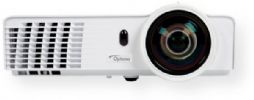Optoma GT760 DLP Projector, DarkChip 3 Microdisplay, 3400 ANSI lumens Brightness, 20000:1 Contrast Ratio, 68.9 in - 300 in Image Size, 1.3 ft - 33 ft Projection Distance, 0.52:1 Throw Ratio, 80 % Uniformity, 2x Digital Zoom Factor, 1280 x 720 HD native / 1920 x 1200 resized Resolution, Widescreen Native Aspect Ratio, 1.07 billion colors Support, 144 V Hz x 91 H kHz Max Sync Rate, UPC 796435418847 (GT760 GT-760 GT 760) 