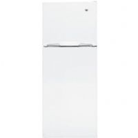 GE General Electric GTR12HBDWW Top Mount Refrigerator, 11.8 Cu. Ft., White, replaced GTR12HBXWW, Optional Ice Maker IM4 Sold Separately, Equipped For Optional Icemaker, Adjustable Wire Shelves, Clear Crisper Drawers, In-the-Door Beverage Rack, Wire Freezer Shelves (GTR12 HBDWW GTR12-HBDWW GTR12HBDW GTR12HBD) 