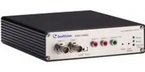 Geovision GV-VS02 IP Video Server, MPEG4 Video Compression, Digital inputs, Image and notification upload over TCP,FTP ,Email, CMS and NVR server, Digital output to diverse relay, Multi protocal for numerous PTZ security camera types, Terminal Block 4 digital input and 4 digital outputs RS-485, 2 x USB 2.0, Multi language support (GV VS02 GVVS02 netZeye)