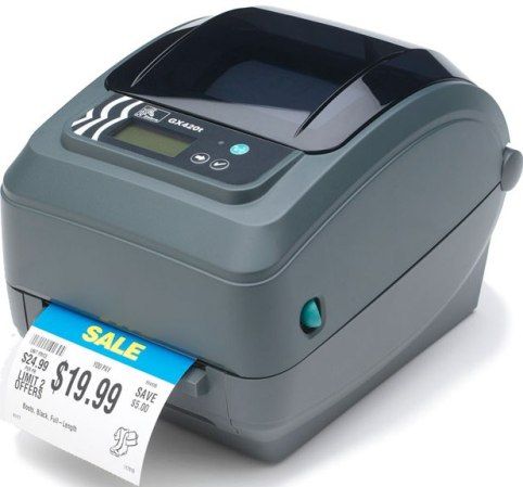 Zebra Technologies GX42-102410-000 model GX420t B/W Direct thermal / thermal transfer printer, Up to 359.1 inch/min - B/W - 203 dpi Print Speed, Wired Connectivity Technology, Serial, USB, Ethernet 10/100Base-TX Interface, 203 B&W dpi Max Resolution, ZPL , ZPL II, EPL2 Language Simulation, 16 x bitmapped 1 x scalable Fonts Included, 8 MB Max RAM Installed, : Replaced 284Z-10400-0001 model TLP 2844-Z, 4 MB installed / 68 MB max Flash Memory (GX42102410000 GX42-102410-000 GX42 102410 000 GX420t)