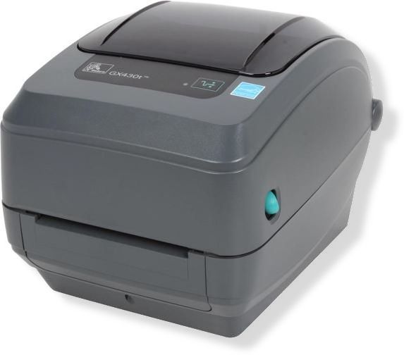 Zebra Technologies GX43-102412-000 Model GX430t Barcode Printer with USB, Serial, Ethernet Interfaces; Print methods: Thermal transfer; Programming language: EPL and ZPL are standard construction: Dual-wall frame; Tool-less printhead and platen replacement; OpenACCESS for easy media loading; Quick and easy ribbon loading; Simplified calibration of media; UPC 653024063478 (GX43102412000 GX43-102412-000 GX43-102412000 GX43102412-000)