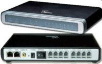 Grandstream GXW4108 Series IP 8-Port FXO Analog Gateway, Designed and tested for full interoperability with leading IP-PBXs, soft-switches and SIP-based environments, Video surveillance port, External power supply, Two RJ-45 ports 10/100 Mbps (switched or routed), TFTP and HTTP firmware upgrade support, 1 or 2 stage dialing (GXW-4108 GXW 4108 GX-W4108) 