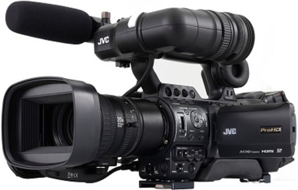 JVC GYHM850C14 Model GY-HM850 ProHD Shoulder Mount Camcorder, 3 High Performance Full HD 1/3