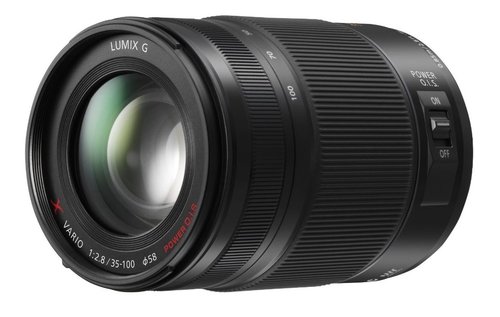 Panasonic H-HS35100 LUMIX G X VARIO 35-100mm / F2.8 ASPH. Lens, 18 elements in 13 groups (2 ED lenses,1 UED lens) Lens Construction; Nano Surface Coating; Micro Four Thirds mount Mount; (POWER O.I.S.) Optical Image Stabilizer 1; f=35-100mm (35mm camera equivalent 70-200mm) Focal Length; 7 diaphragm blades / Circular aperture diaphragm Aperture Type; 0.85m / 2.8ft Closest Focusing Distance; UPC 885170087200 (HHS35100 H-HS35100)