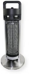 Ventamatic H1013UPS Indoor/Outdoor Rated Radiant Tower Heater -  24",  120 Volts, 900 Watts, Safe and environmentally friendly, Includes a 6 ft. power cord, Indoor/outdoor rated for commercial or residential use, High efficiency carbon filter heater elements, 360 degrees of radiant heat, Aluminum Ignition Construction, Automatic shut-off tilt valve Safety Features, UPC 697453911184 (H1013UPS H-1013-UPS H 1013 UPS) 