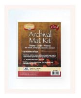 Heritage Arts H1114ADW Archival Series 11" x 14" Pre-Cut Double Layer White Mat Kit; Display, exhibit and preserve artwork, photographs, documents, etc; 11" x 14" mats have a window opening of 7.5" x 9.5" to display 8" x 10" images; UPC 088354811404 (HERITAGEARTSH1114ADW HERITAGEARTS-H1114ADW ARCHIVAL-SERIES-H1114ADW ARTWORK CRAFTS) 