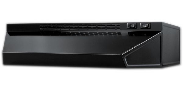 Summit H1618B Convertible Range Hood For Ducted Or Ductless Use In Black Finish, 18