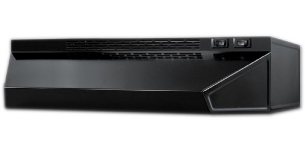 Summit H1624B Under Cabinet Ducted Hood With 180 CFM, 2 Fan Speeds, UL Certification In Black, 24
