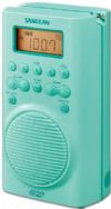 Sangean H205TQ AM/FM Weather Alert, Waterproof Shower Radio, Turquoise; 20 memory preset Stations (10 FM, 5 AM and 5 WX); Public alert certified weather radio; Receives all 7 NOAA weather channel and reports; Waterproof up to JIS7 standard; Water-resistant 2 watts speaker; Emergency buzzer; Large and easy to read LCD display; Battery power indicator; Auto seek station; Clock; UPC 729288029502 (SANGEANH205TQ SANGEAN H205TQ SANGEAN-H205TQ H 205TQ H-205TQ) 