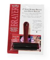 Speedball H41228 Hard Rubber Brayer with Pop-In Roller 4"; 4" economy brayer features hard roller made from synthetic rubber; Economical one piece plastic frame has convenient hanging hole in handle; Interchangeable with other pop-in rollers, great for many creative techniques; Free craft tips usage guide inside; Blister-carded; Shipping Weight 0.09 lb; Shipping Dimensions 7.5 x 4.25 x 0.25 in; UPC 651032412288 (SPEEDBALLH41228 SPEEDBALL-H41228 SPEEDBALL/H41228 ARTWORK CRAFTS) 