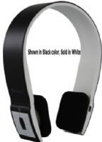 QuantumFX H-70BTWHT Bluetooth Stereo Headphones with Microphone, White, Built-In Recgargable Battery, Bluetooth V2.1 + EDR, Bluetooth protocol (HSP/Hfp/A2dp/Avrcp), 40 Feet Range, 11 Hours Calling, 10 Hours Listening to Music, 250 Hours Standby Time, Mini-USB to USB to charge headset, UPC 606540015728 (H70BTWHT H-70BT-WHT H 70BTWHT H-70BT) 