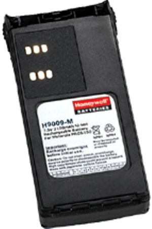 Honeywell H9009-M Replacement Battery For use with Motorola HT750/1250/1550, the GP320/340/360/380/381, the MTX850/850LS/950/960/8250/8250LS/9250 and the PRO 7150 Series Radios, 2150 mAh Capacity, 7.5 volts Voltage, NiMH Chemistry (H9009M H9009 M H-9009-M)