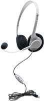 HamiltonBuhl HA2USBSM Personal Multimedia USB Headset with Gooseneck Microphone, USB 2.0 Compliant, Exclusive Xear Software for reproduction of CD Sound, Virtual Dolby 5.1 CH Effects, Fits with Windows 7, 8 and XP (Latest service packs recommended), Impedance 170 Ohms, Frequency response 18-20k Hz, 7.5' plastic cord, UPC 681181320196 (HA2USB HA-2USBSM HA2-USB HA2 USB) 