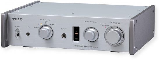  TEAC HA501S Dual Monaural Headphone Amplifier; Silver; Full analog circuit design; Discrete design Class A Amplifier; Dual Monaural design; Active DC Servo technology; Dual MUSES8920 Op amps for Left and Right channels; 1,400mW + 1,400mW Output Power (at 32 ohms); Damping Factor Selector;  UPC 043774028382  (HA501S HA501-S HA501STEAC HA501S-TEAC HA501SAMPLIFIER HA501S-AMPLIFIER)